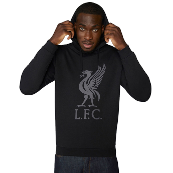 FC Liverpool pánská mikina s kapucí Liverbird black