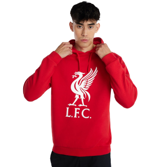 FC Liverpool pánská mikina s kapucí Liverbird red