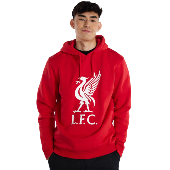 FC Liverpool pánská mikina s kapucí Liverbird red