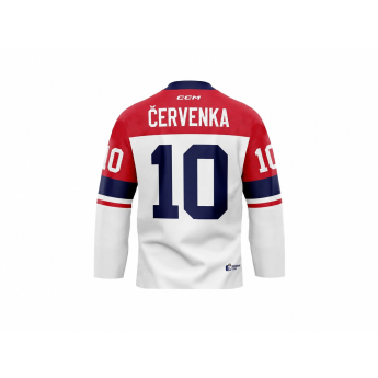 Hokejové reprezentace hokejový dres Roman Červenka #10 CCM Fandres replica 2026 white
