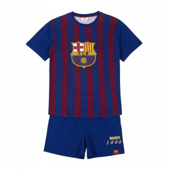 FC Barcelona pánské pyžamo Short stripe