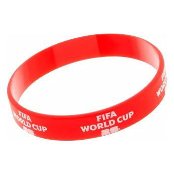 MS 2026 (World Cup) gumový náramek red