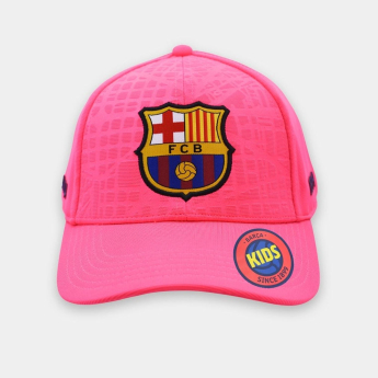 FC Barcelona dětská čepice baseballová kšiltovka Barca fucsia