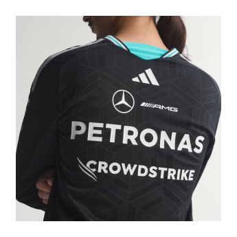 Mercedes AMG Petronas pánské tričko s dlouhým rukávem black official Teamline Replica F1 Team 2026