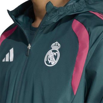 Real Madrid pánská bunda s kapucí Tiro Allweather aurora