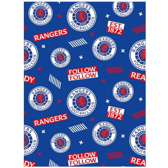 FC Rangers balící papír Text Gift Wrap