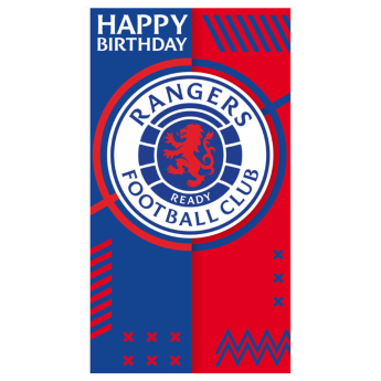 FC Rangers narozeninové přání Crest Birthday Card