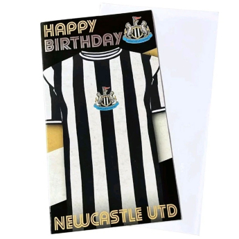 Newcastle United narozeninové přání Retro Shirt Birthday Card