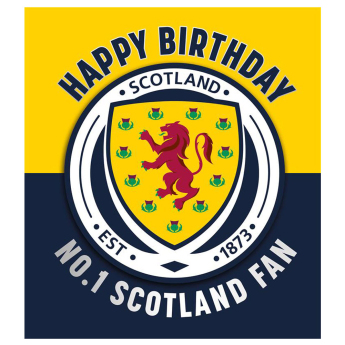 Fotbalové reprezentace narozeninové přání Scottish Birthday Card