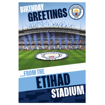 Manchester City narozeninové přání Pop-Up Birthday Card
