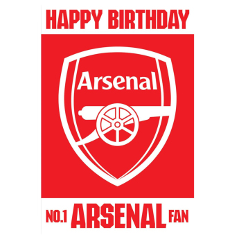 FC Arsenal narozeninové přání Lenticular Birthday Card