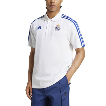 Real Madrid pánské polo tričko DNA white blue