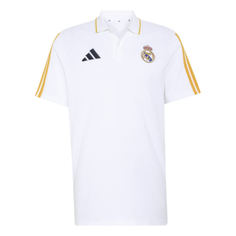 Real Madrid pánské polo tričko DNA white gold