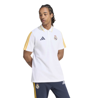 Real Madrid pánské polo tričko DNA white gold