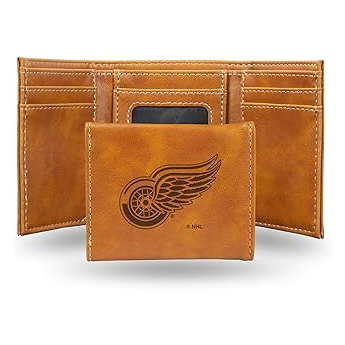 Detroit Red Wings kožená peněženka NHL Laser Engraved Trifold