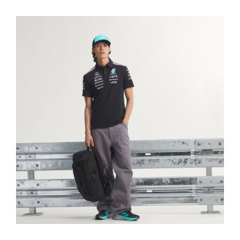 Mercedes AMG Petronas pánské polo tričko black official Teamline Replica F1 Team 2026