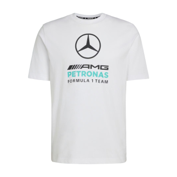 Mercedes AMG Petronas pánské tričko Large Logo white F1 Team 2026