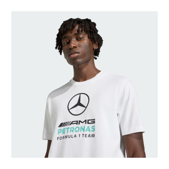 Mercedes AMG Petronas pánské tričko Large Logo white F1 Team 2026
