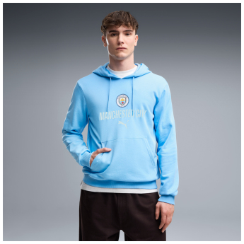 Manchester City pánská mikina s kapucí FtblCulture blue