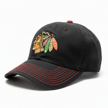 Chicago Blackhawks čepice baseballová kšiltovka NHL Value Stitched Black/Red