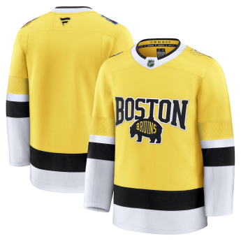 Pánský dres David Pastrňák #88 Boston Bruins NHL 2026 Stadium Series Premium Jersey - Gold
