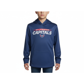 Washington Capitals dětská mikina s kapucí Authentic Pro Hood Po Hoodie