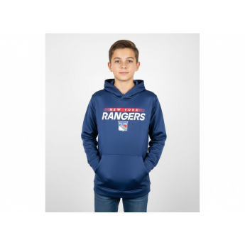 New York Rangers dětská mikina s kapucí Authentic Pro Hood Po Hoodie