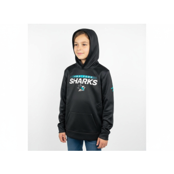 San Jose Sharks dětská mikina s kapucí Authentic Pro Hood Po Hoodie