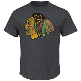 Chicago Blackhawks pánské tričko Raise the Level grey