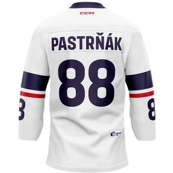 Hokejové reprezentace hokejový dres Czech Republic  2023/2024 CCM Fandres replica - white David Pastrňák #88