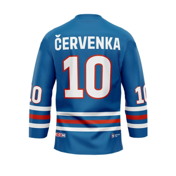 Hokejové reprezentace hokejový dres Roman Červenka #10 2023/2024 CCM Fandres replica - blue