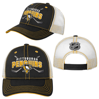 Pittsburgh Penguins dětská čepice baseballová kšiltovka Lockup Meshback Adjustable
