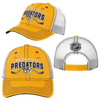 Nashville Predators dětská čepice baseballová kšiltovka Lockup Meshback Adjustable