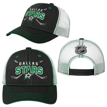Dallas Stars dětská čepice baseballová kšiltovka Lockup Meshback Adjustable