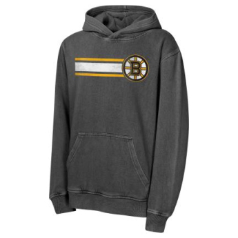 Boston Bruins dětská mikina s kapucí Cross Fade Pigment Dyed Gw Hd