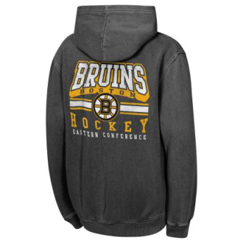 Boston Bruins dětská mikina s kapucí Cross Fade Pigment Dyed Gw Hd