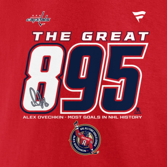 Washington Capitals pánské tričko Alex Ovechkin #8 The GR8 Chase Scorer 895 red