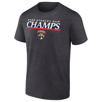 Florida Panthers pánské tričko 025 Stanley Cup Champions Give & Go Roster Heather Charcoal