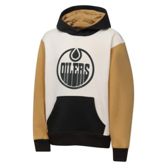 Edmonton Oilers dětská mikina s kapucí Color Blocked Flc Hd