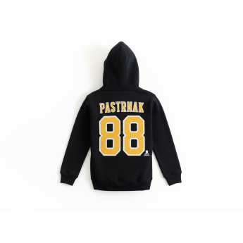 Boston Bruins dětská mikina s kapucí David Pastrnak Flat Alt Cpt N&N Flc