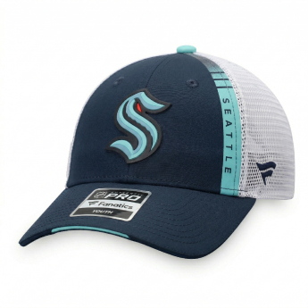 Seattle Kraken dětská čepice baseballová kšiltovka NHL 2022 Draft Authentic Pro On Stage Trucker Adjustable