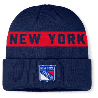 New York Rangers zimní čepice Authentic Pro A/Cap Cuffed inscription