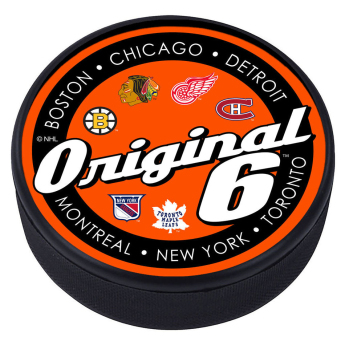 NHL produkty puk Script Textured Hockey - Original 6