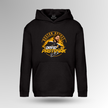 Boston Bruins dětská mikina s kapucí David Pastrňák #88 Town Exclusive Collection