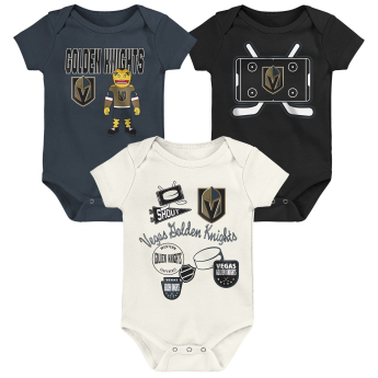 Vegas Golden Knights dětské body Littlest Player 3Pk Creeper Se1