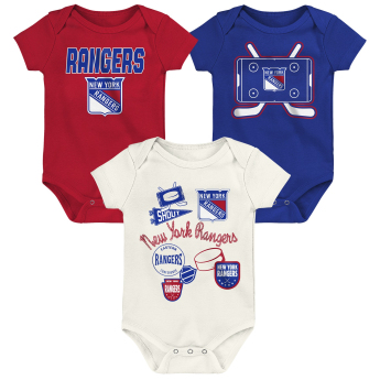 New York Rangers dětské body Littlest Player 3Pk Creeper Se