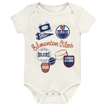 Edmonton Oilers dětské body Littlest Player 3Pk Creeper Se