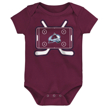 Colorado Avalanche dětské body Littlest Player 3Pk Creeper Se