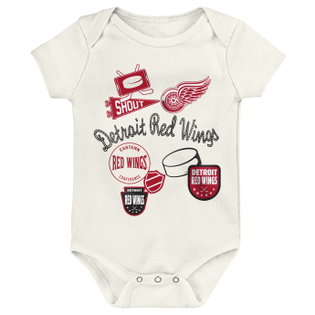 Detroit Red Wings dětské body Littlest Player 3Pk Creeper Se