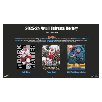 NHL boxy hokejové karty NHL 2025-26 Upper Deck Skybox Metal Universe Blaster Box